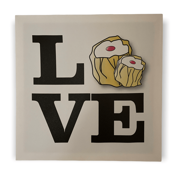 LOVE Siu Mai LED Canvas Print | Hong Kong Dim Sum Wall Art