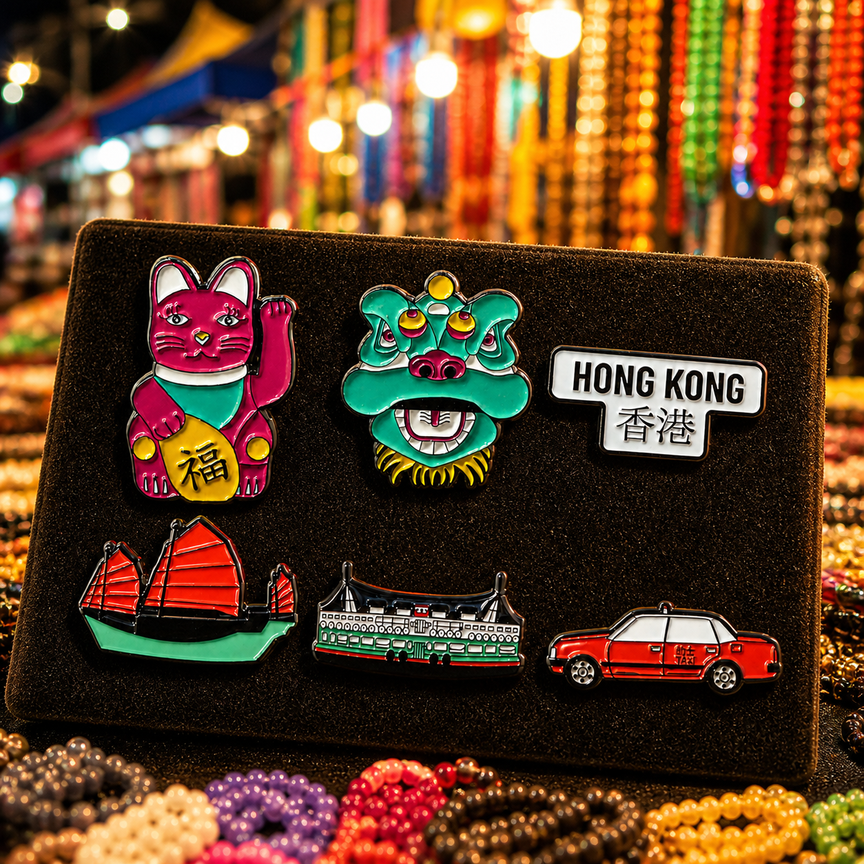 Hong Kong Enamel Pins & Pin Badges | Liz Fry Design