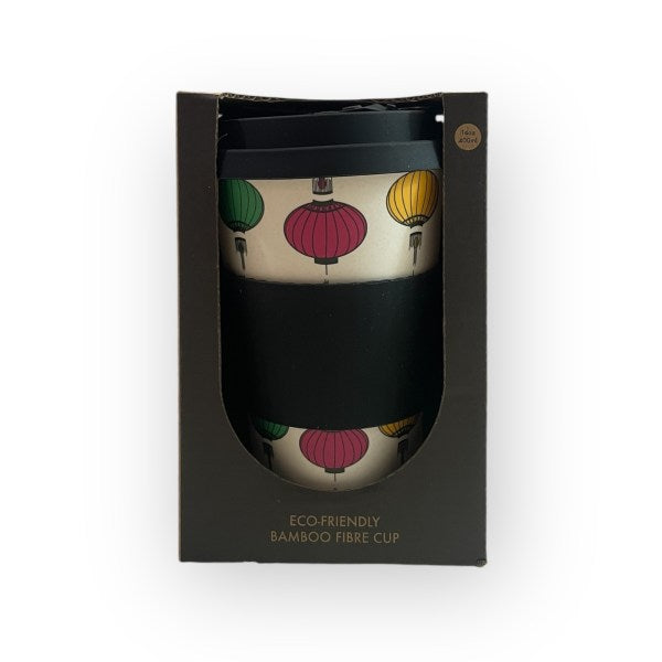 Wong Tai Sin Lanterns Bamboo Cup – Eco-Friendly Hong Kong Souvenir | Liz Fry Design