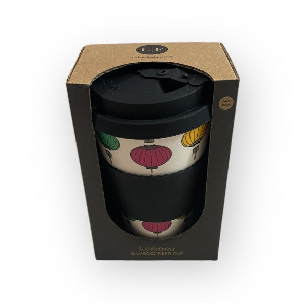 Wong Tai Sin Lanterns Bamboo Cup – Eco-Friendly Hong Kong Souvenir | Liz Fry Design