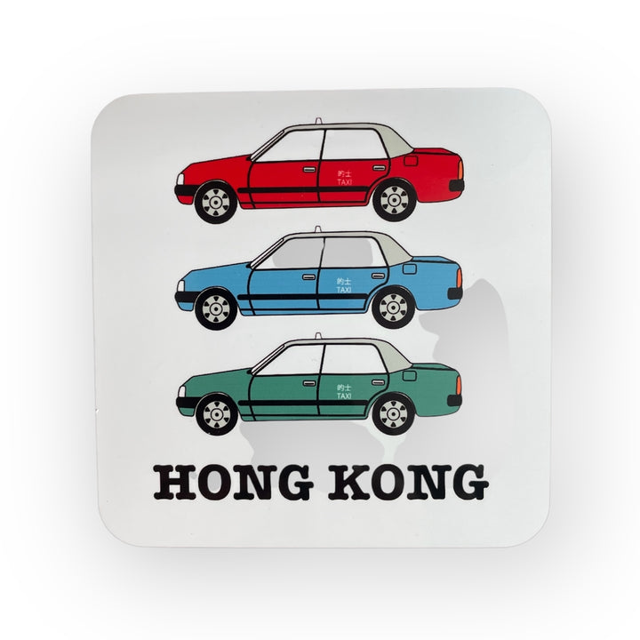 3 Taxis Coaster | Hong Kong Taxi Design Drinks Coaster