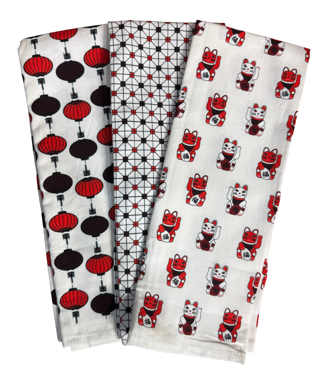 3pc tea towel set - REDs boxed