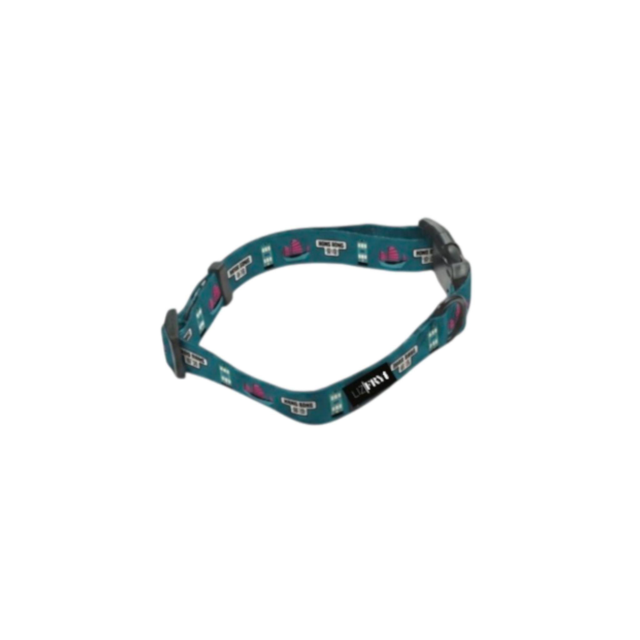 HK Transport – Teal Adjustable Dog Collar