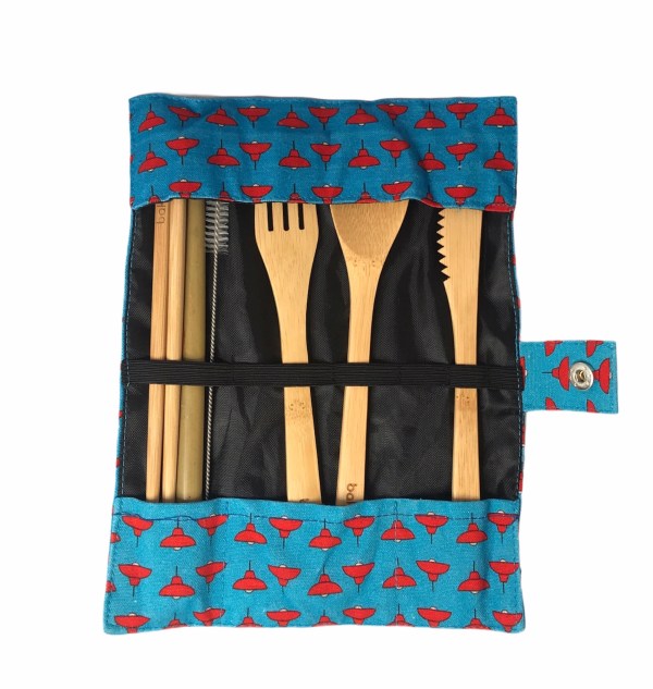 Java Road Lamps Bamboo Cutlery Set | Eco-Friendly Hong Kong Design
