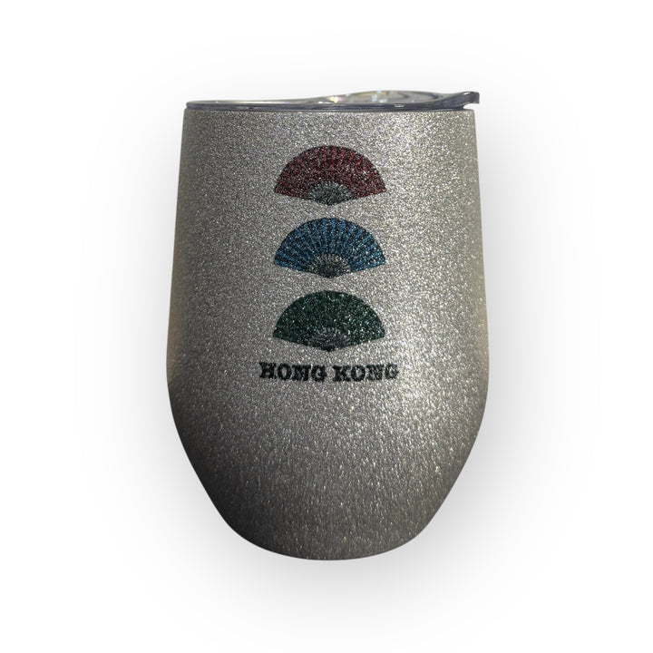 Ap Liu Street Fans Print Stainless Steel Wine Cup – Double-Walled Insulated Tumbler