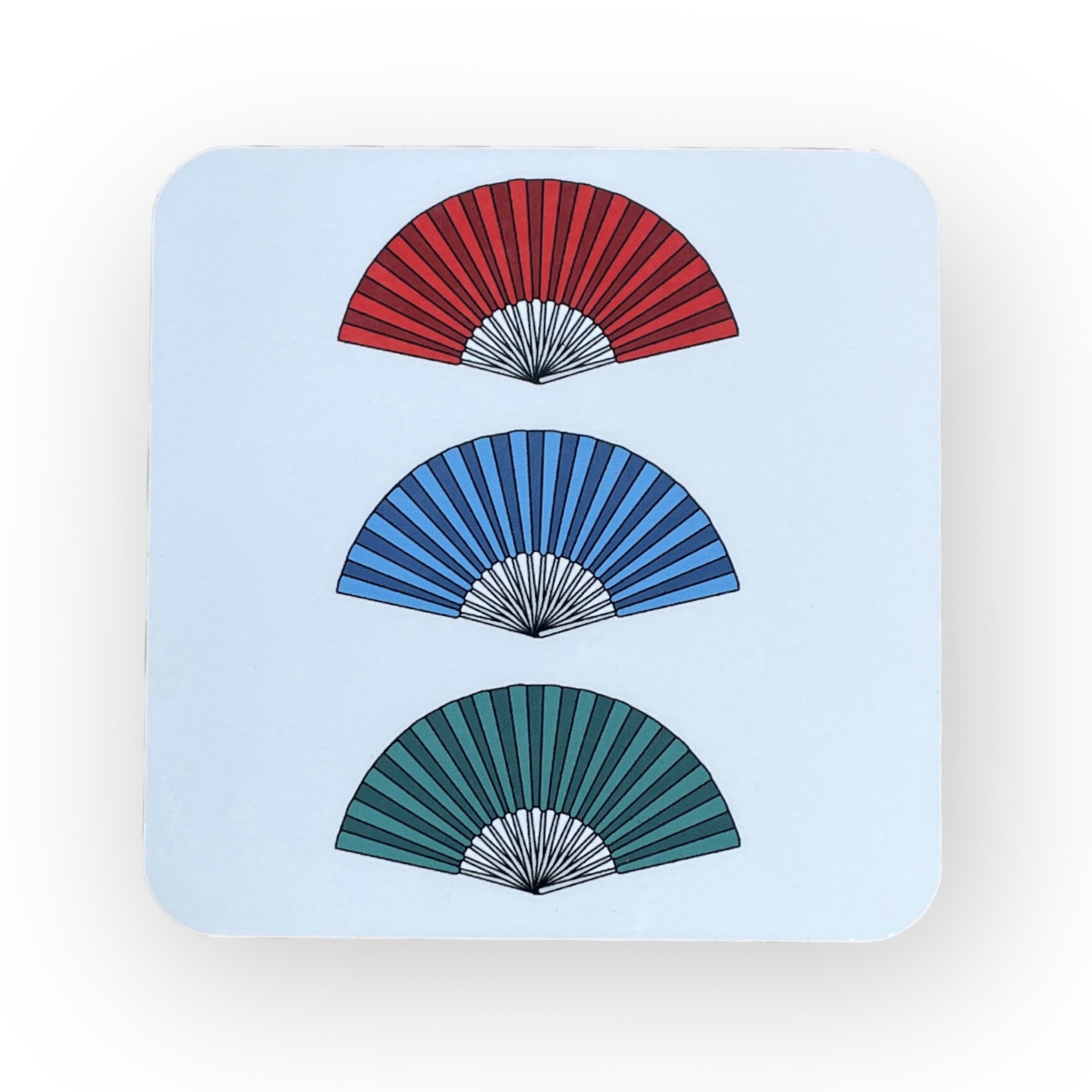 Ap Liu Street Fans Coaster | Colourful Hong Kong Homeware