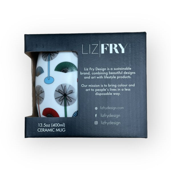 Ap Liu Street Fans Print Ceramic Mug | Hong Kong Inspired Drinkware