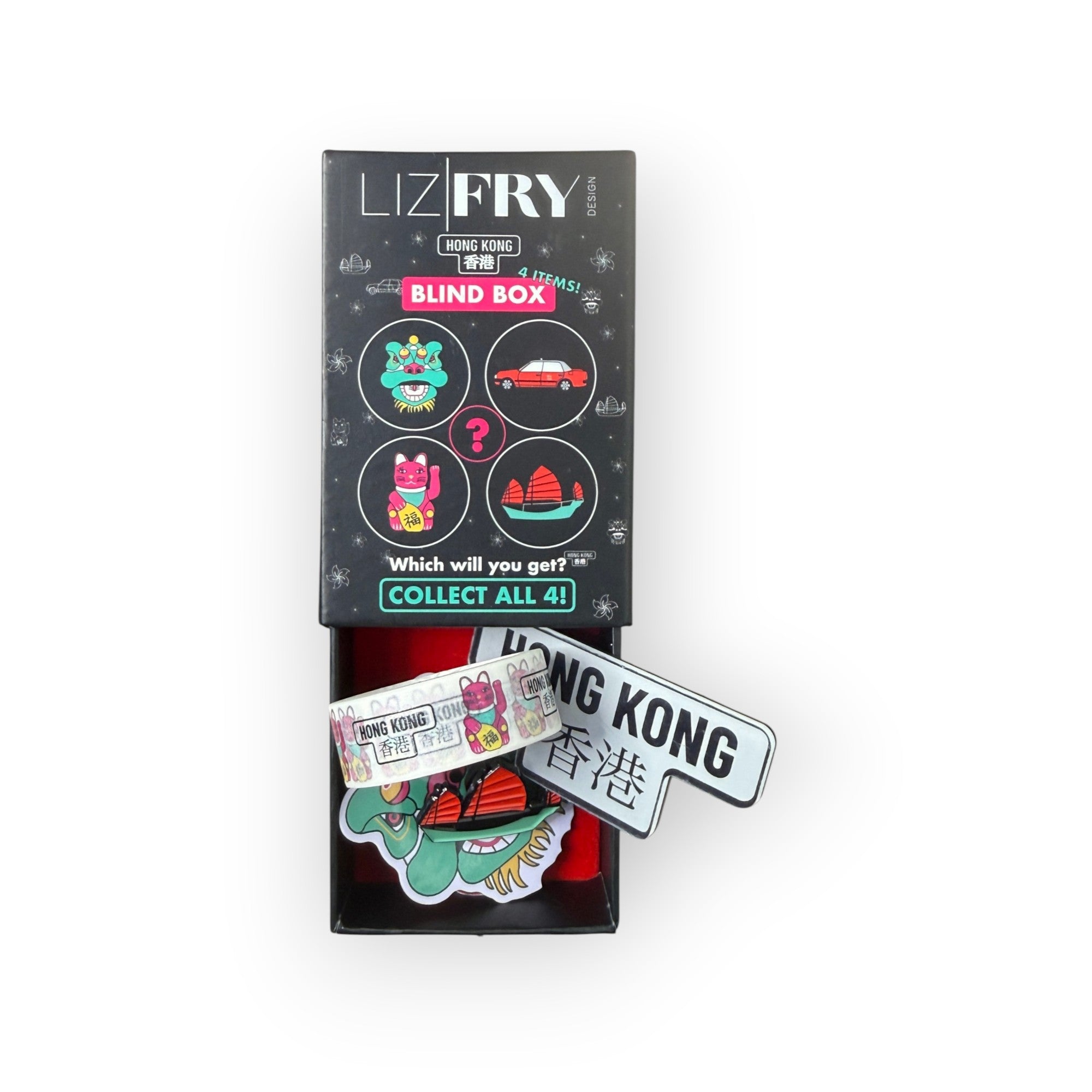 Hong Kong Collectible Blind Box – 4 Surprise Items
