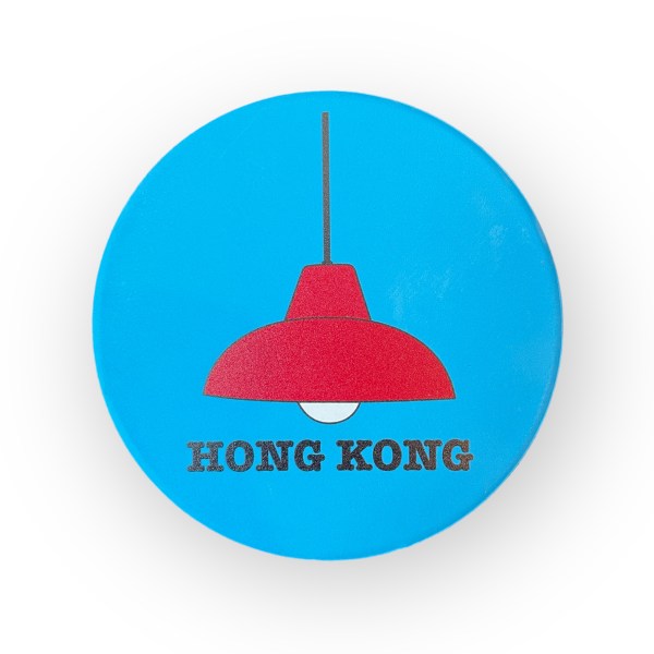 Coloured Ceramic Coaster Set – 4 Piece with Cork Backing & Metal Holder