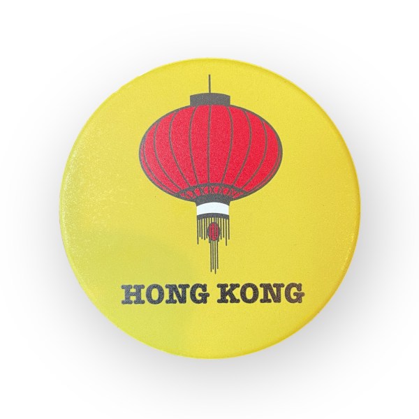 Coloured Ceramic Coaster Set – 4 Piece with Cork Backing & Metal Holder