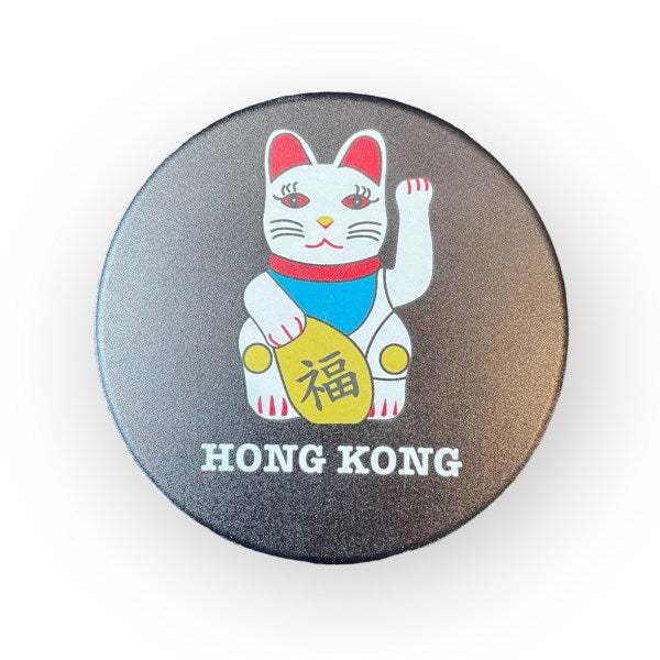 Coloured Ceramic Coaster Set – 4 Piece with Cork Backing & Metal Holder