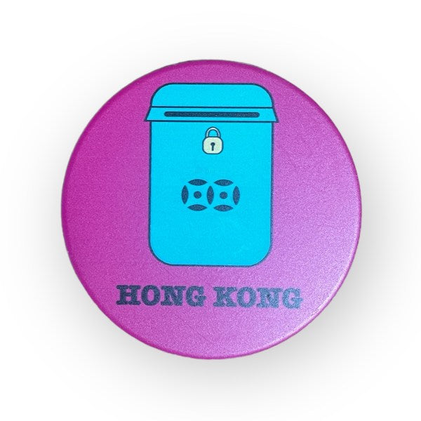 Hong Kong Neons Ceramic Coaster Set of 4 – Vibrant Homeware, Cork-Backed