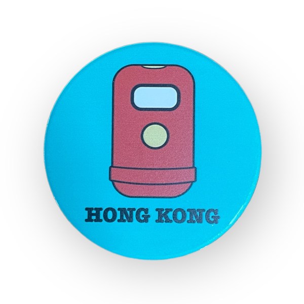 Hong Kong Neons Ceramic Coaster Set of 4 – Vibrant Homeware, Cork-Backed