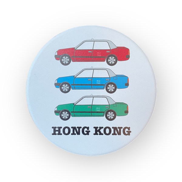 Ceramic Coaster Set – White (Set of 4) with Cork Backing & Metal Holder