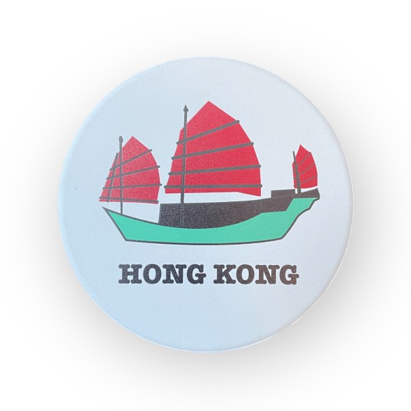 Ceramic Coaster Set – White (Set of 4) with Cork Backing & Metal Holder