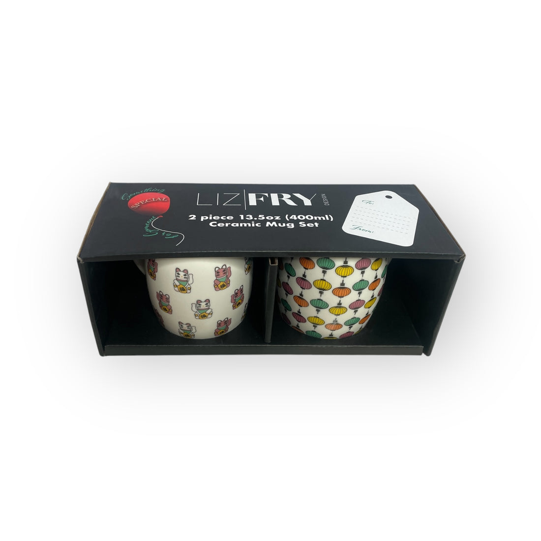 HK Pop Ceramic Mug Gift Set – 2-Piece 400 ml Mugs in Gift Box