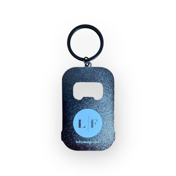 HK Bin Enamel Keyring & Bottle Opener – Hong Kong Souvenir Gift | Liz Fry Design