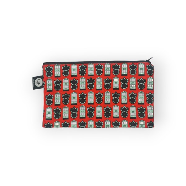 Fragrant Harbour Zip Bag Set – 2 Piece Hong Kong Tram & Pawn Print Pouches