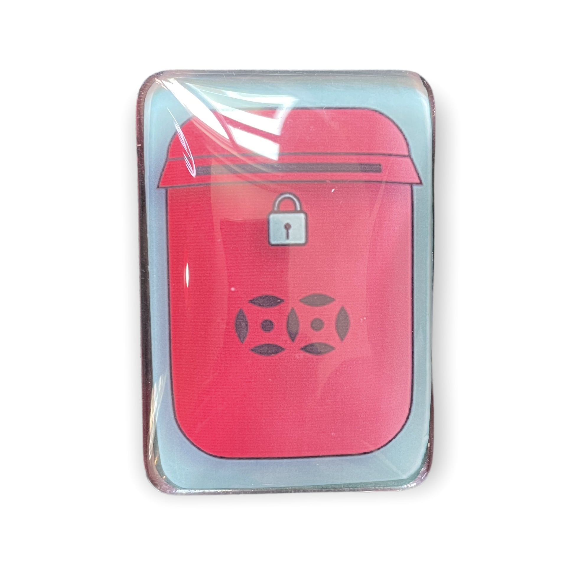 Hong Kong Mailbox Glass Fridge Magnet | Vintage Red Postbox Souvenir