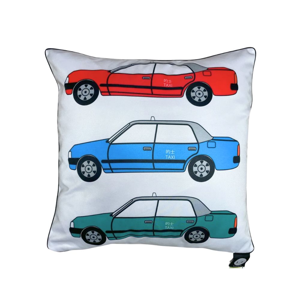 HK Taxis Cushion Cover