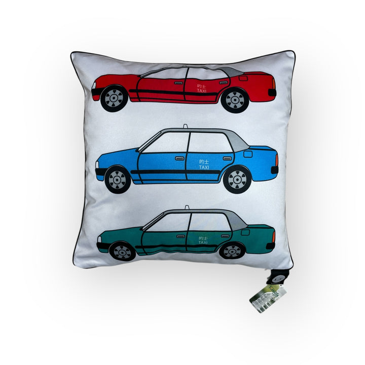 HK Taxis (Placement) Cushion Cover – Decorative Homeware, Made from rPET