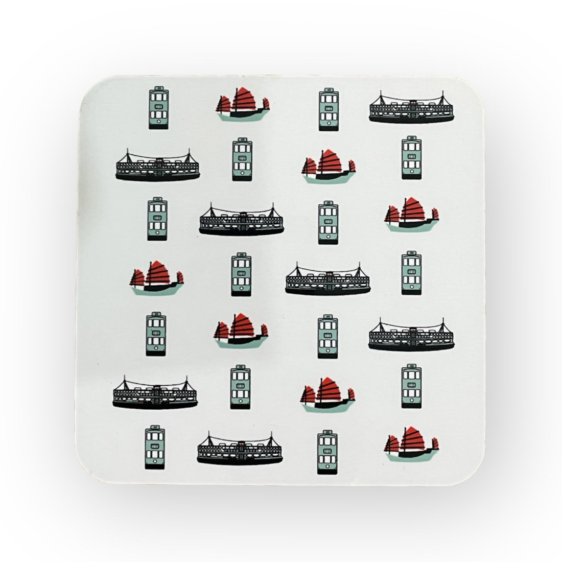 HK Transport Coaster | Hong Kong Tram, Ferry & Junk Boat Design