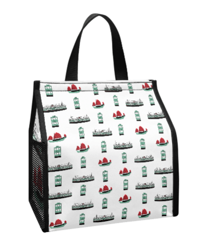 Hong Kong Transport Print Lunch Bag – Insulated Reusable Food Carrier