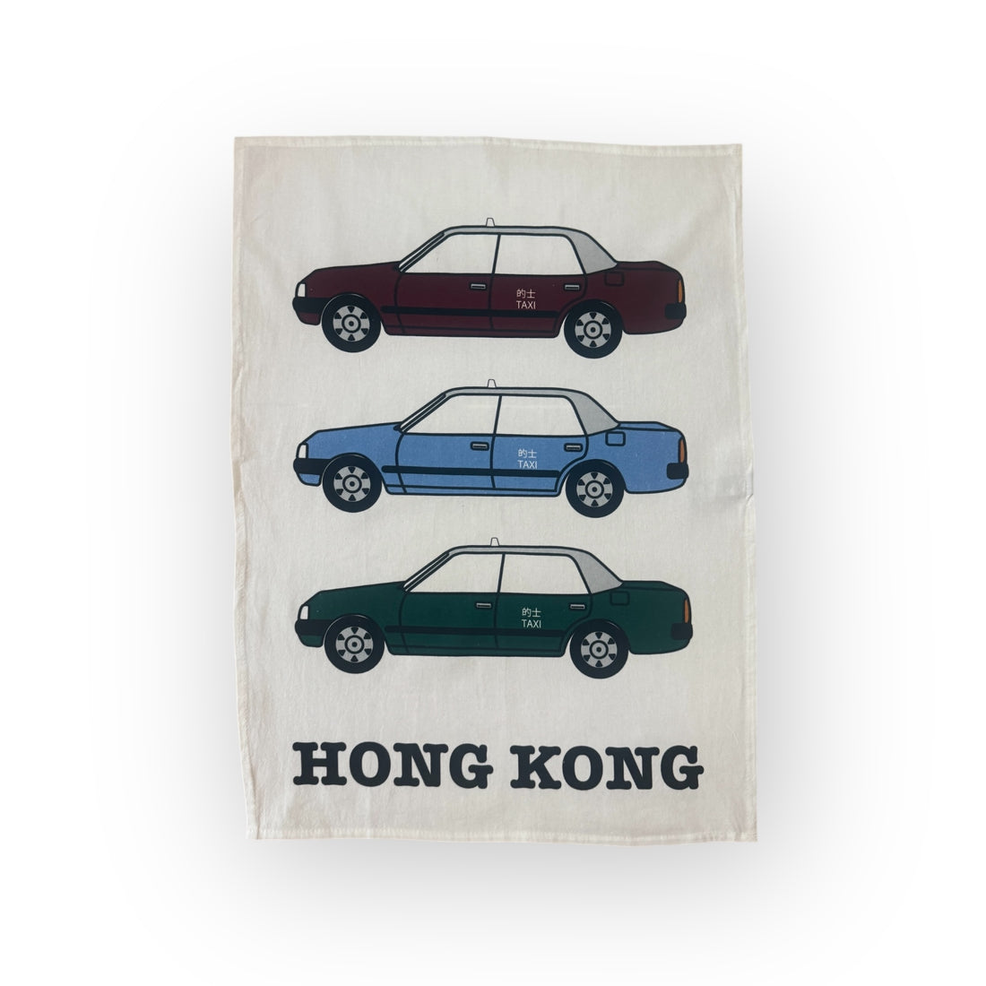 Hong Kong Taxis Tea Towel