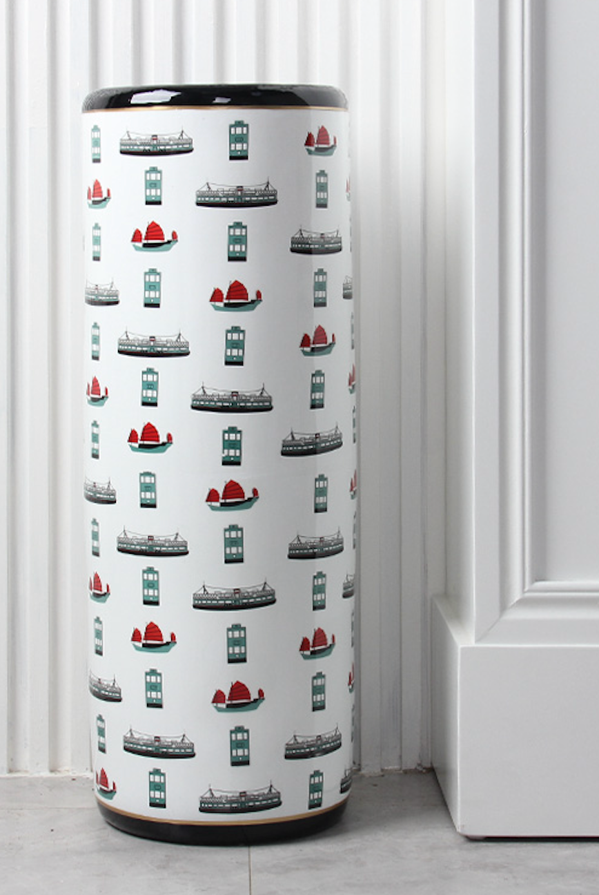 Hong Kong Transport Ceramic Umbrella Stand | Liz Fry Design