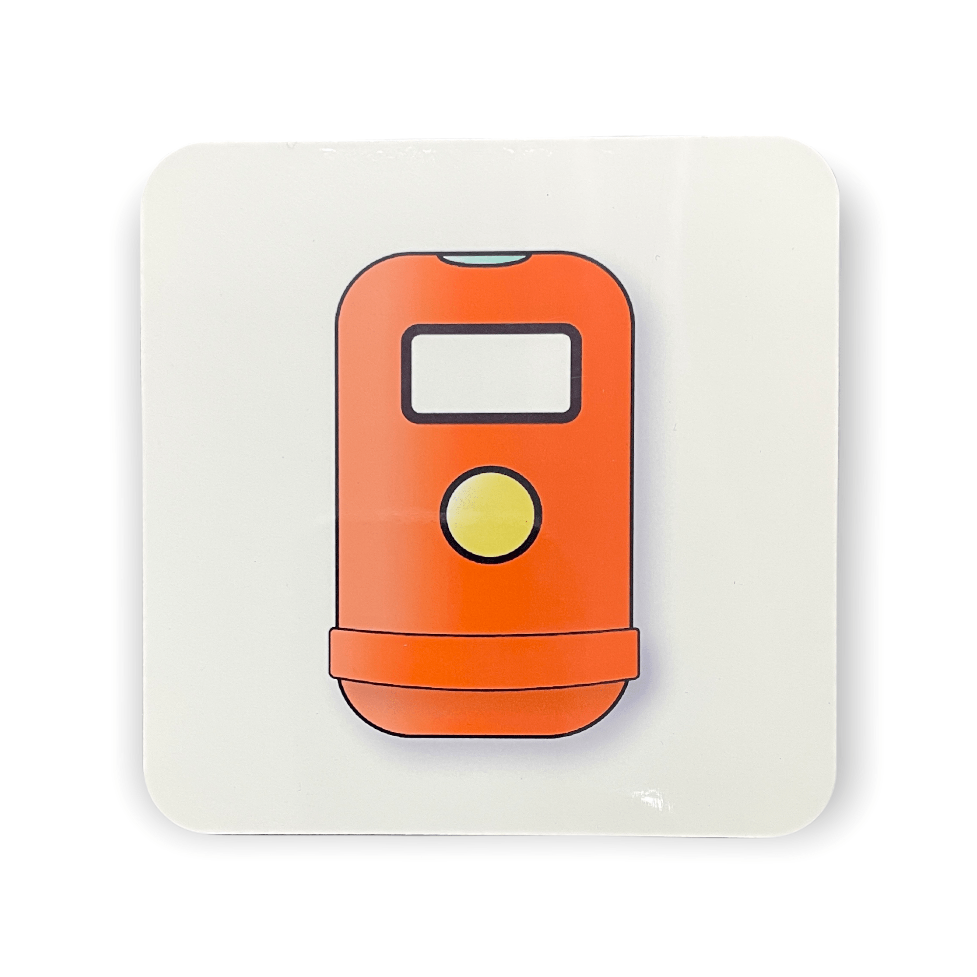 HK Bins Print Coaster | Iconic Hong Kong Street Design