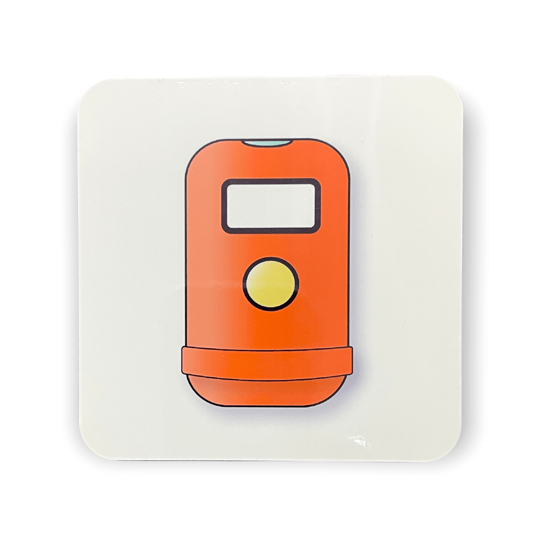 HK Bins Print Coaster | Iconic Hong Kong Street Design