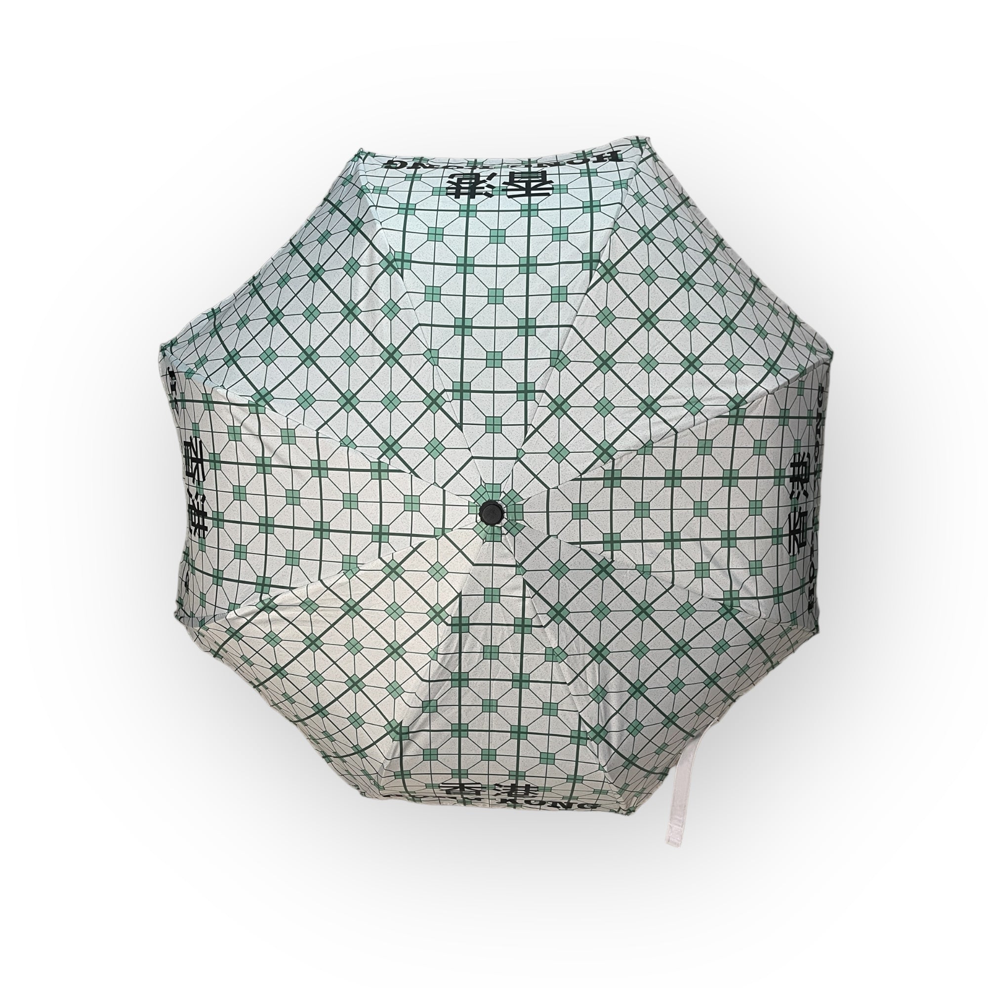 HK Tiles Print Folding Umbrella | Hong Kong Heritage Design