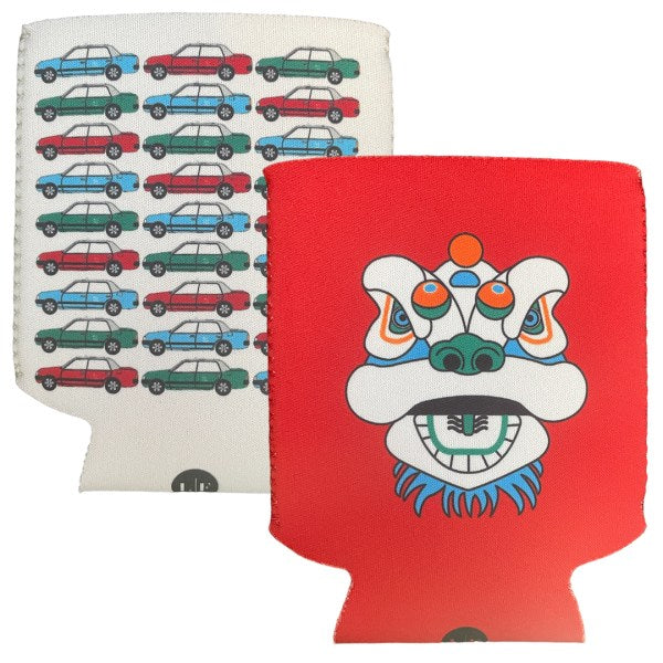Koozie Set – 6 pc Can Coolers with Hong Kong Motifs
