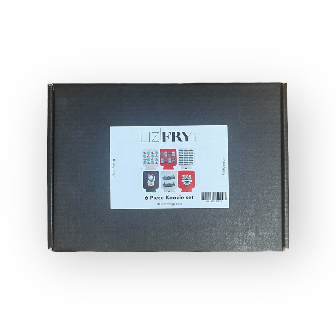 Koozie Set – 6 pc Can Coolers with Hong Kong Motifs