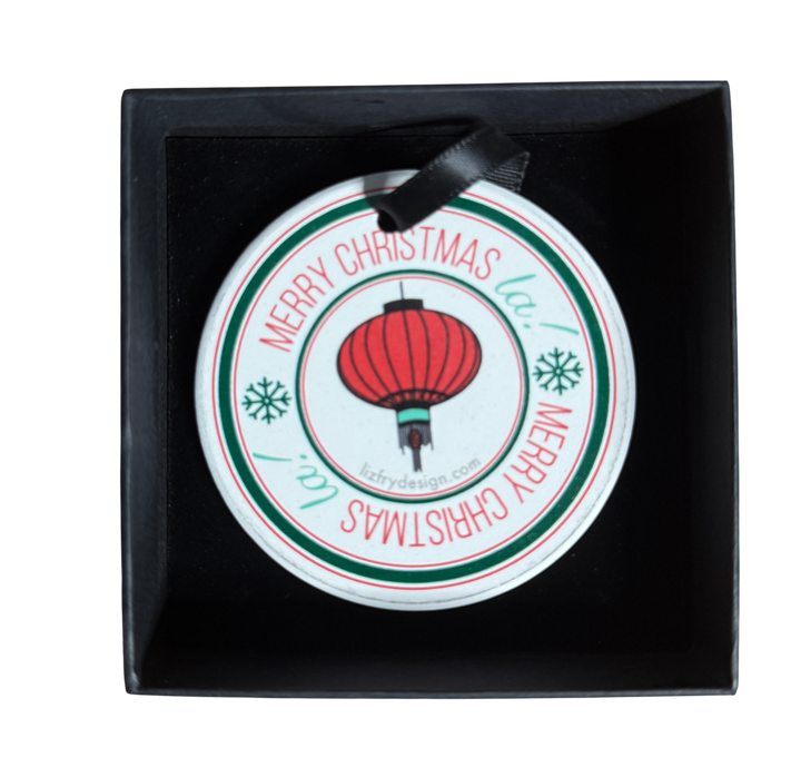 Lantern - Ceramic Ornament - boxed