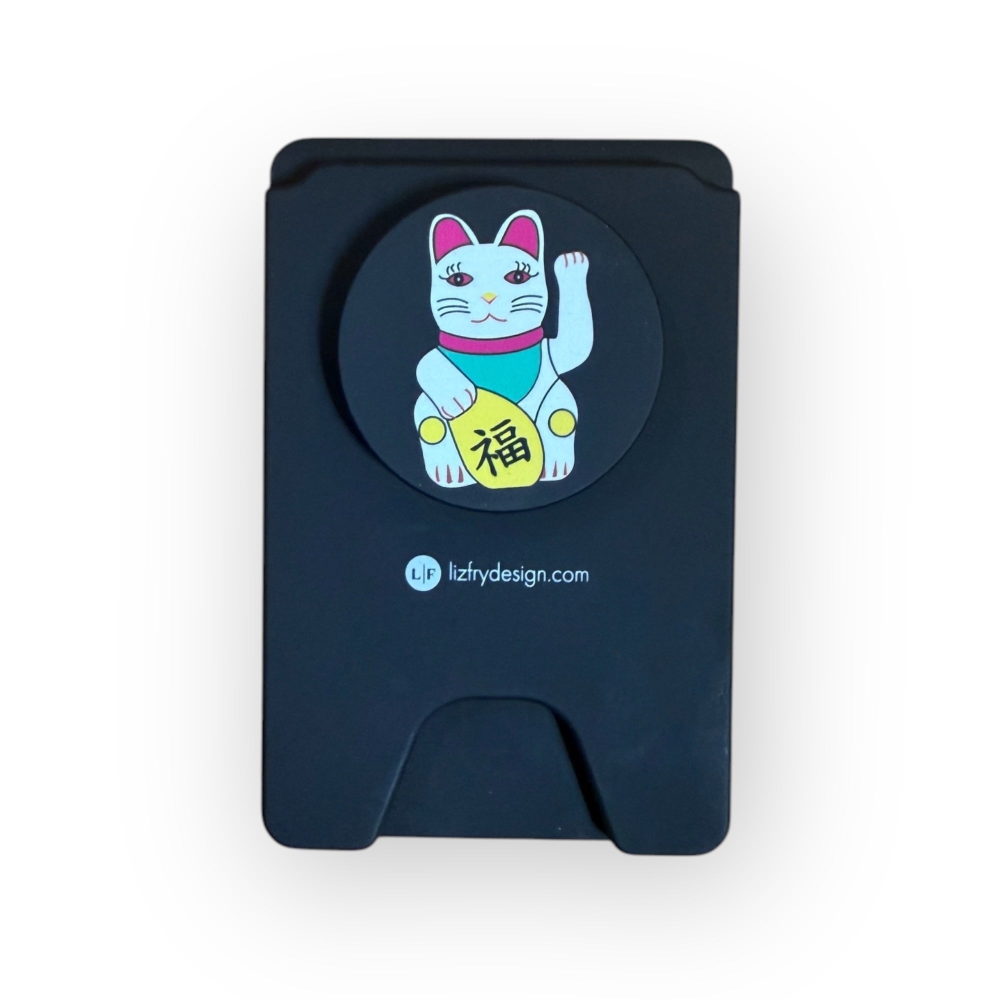 Lucky Cat Magnetic Phone & Card Holder – Hong Kong Fortune Design