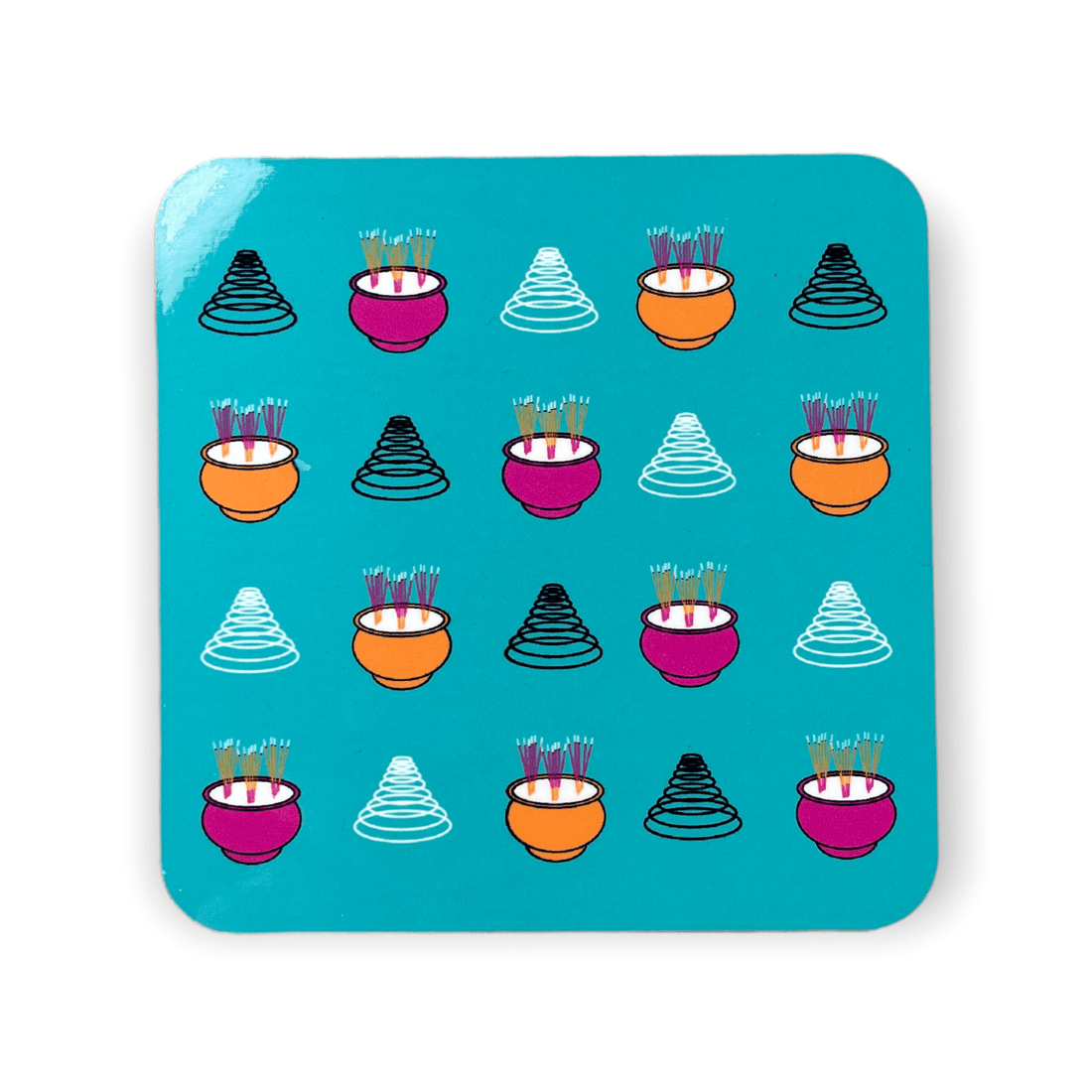 Man Mo Incense Coaster | Hong Kong Temple-Inspired Design