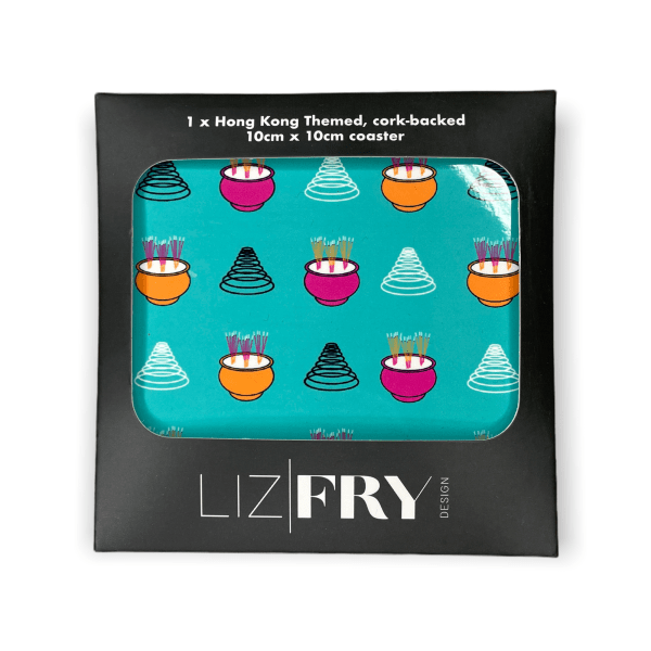 Man Mo Incense Coaster | Hong Kong Temple-Inspired Design