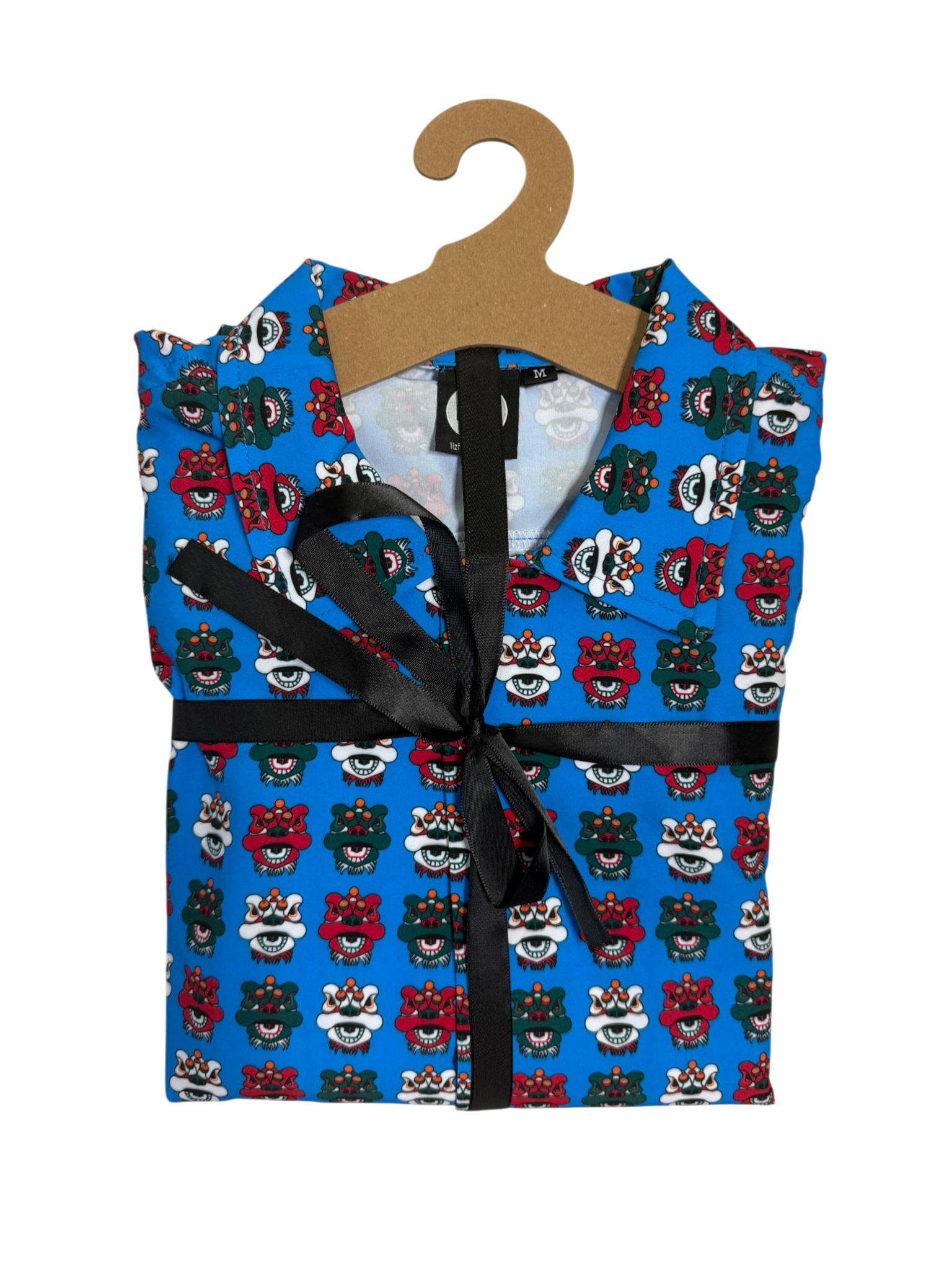 Men’s TST Lions Print Quick-Dry Shirt & Shorts Set