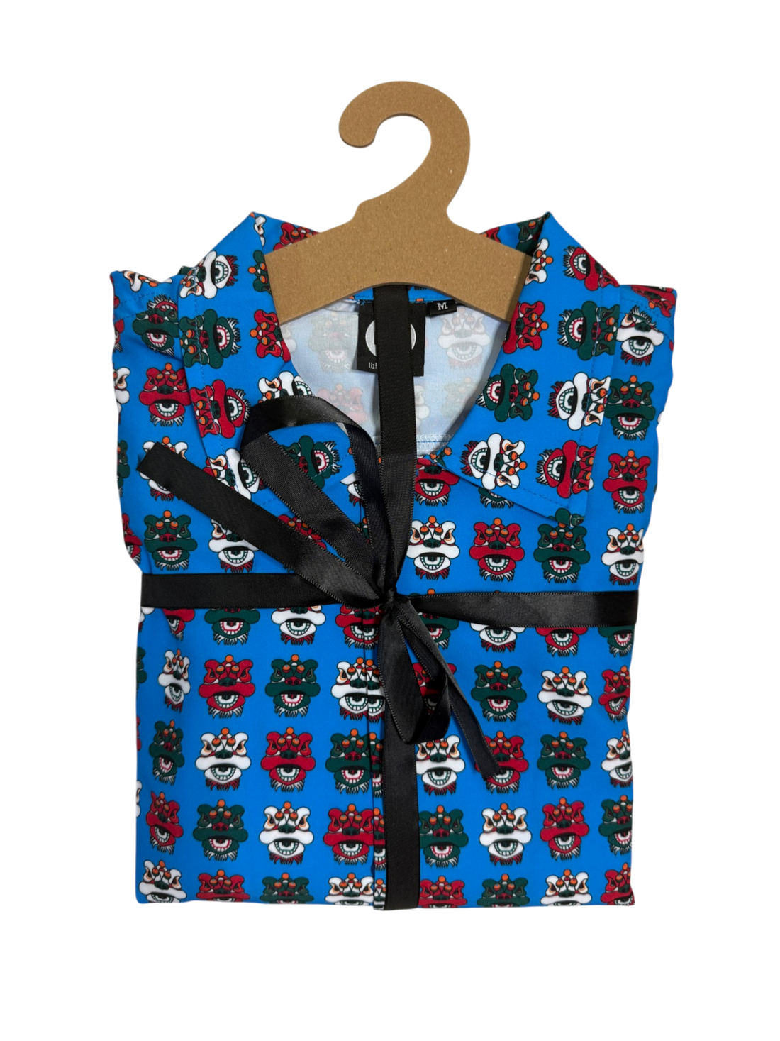 Men’s TST Lions Print Quick-Dry Shirt & Shorts Set