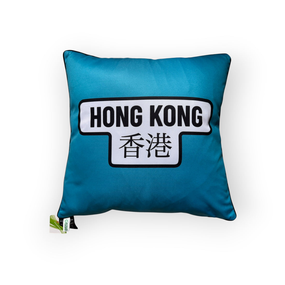 Hong Kong Transport Two-Sided rPET Cushion Cover – 45 × 45 cm