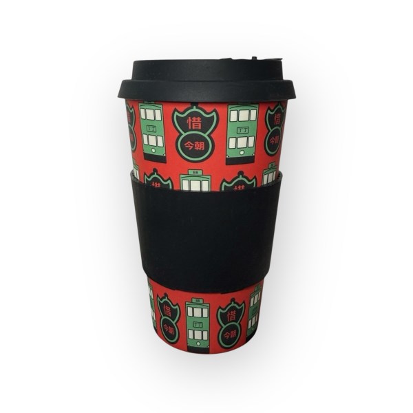 North Point Trams & Pawn Bamboo Cup – Tung Po Print | Hong Kong Reusable Cup