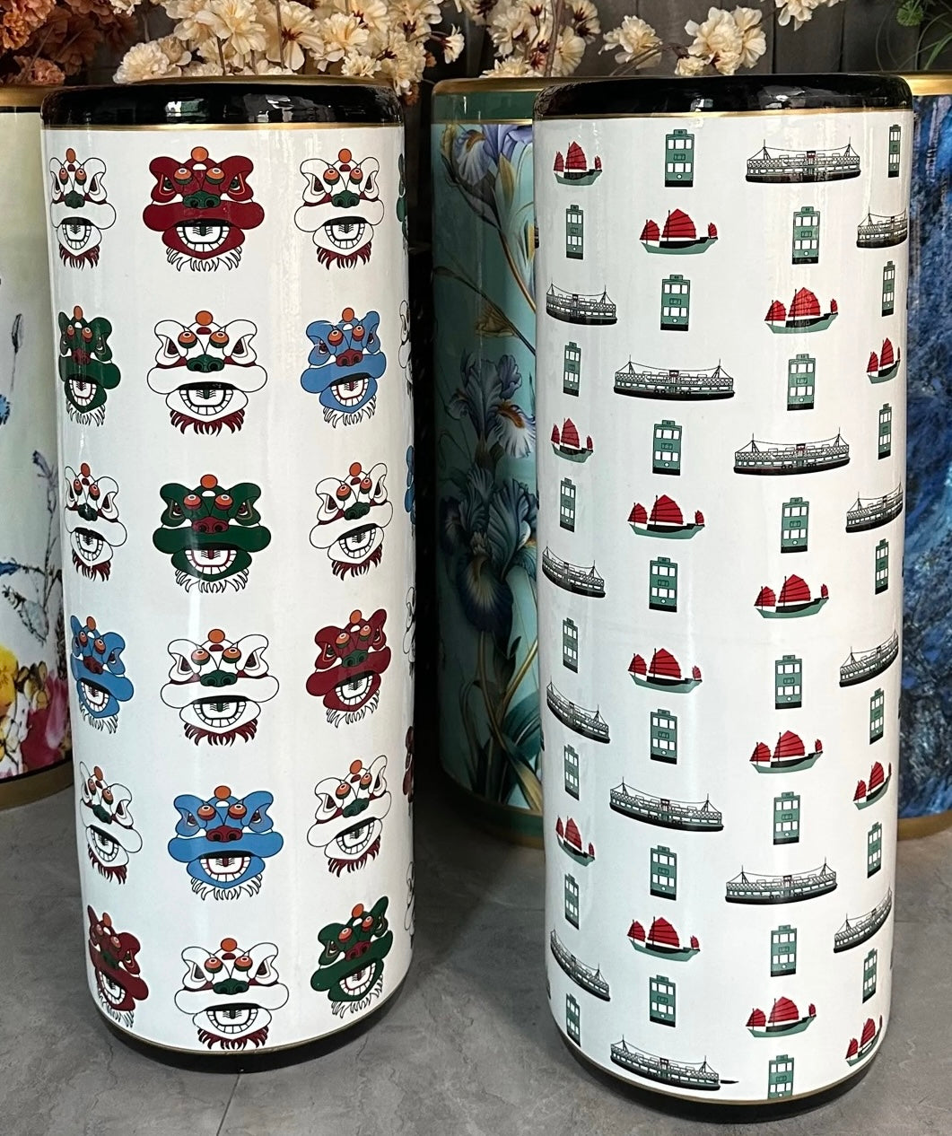 TST Lion Ceramic Umbrella Stand | Liz Fry Design