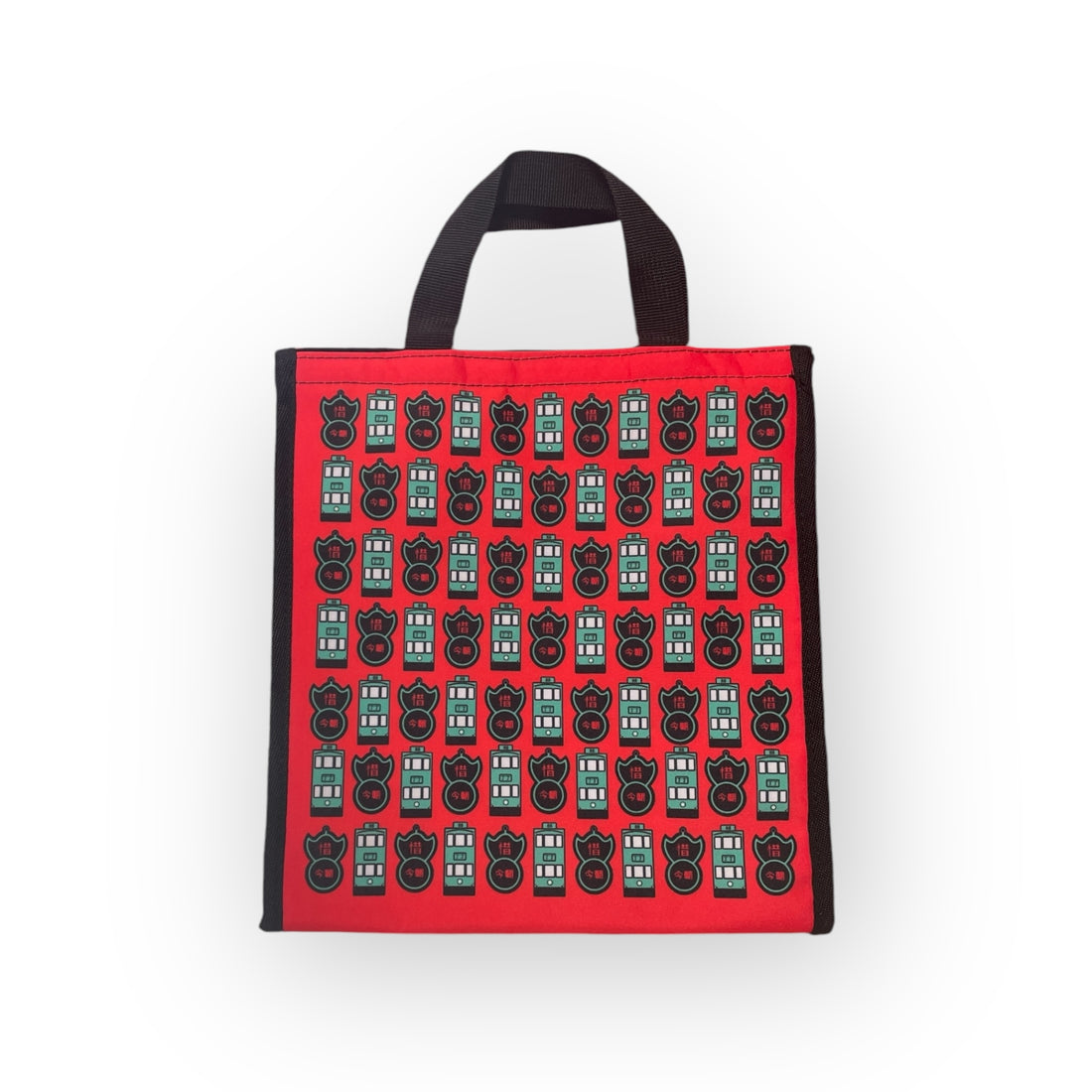 North Point Trams & Pawn Sign Lunch Bag | Reusable Hong Kong Print