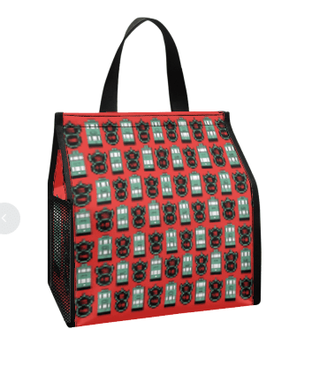 North Point Trams & Pawn Sign Lunch Bag | Reusable Hong Kong Print