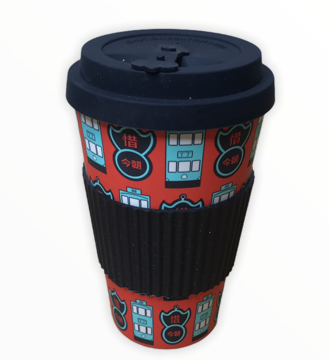 North Point Trams & Pawn Bamboo Cup – Tung Po Print | Hong Kong Reusable Cup
