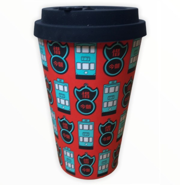 North Point Trams & Pawn Bamboo Cup – Tung Po Print | Hong Kong Reusable Cup
