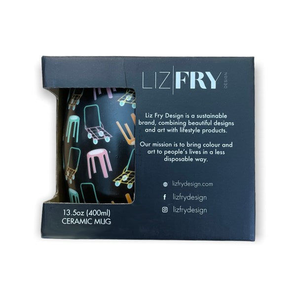 Stanley Street Trolleys & Stools Ceramic Mug | Hong Kong Inspired Design