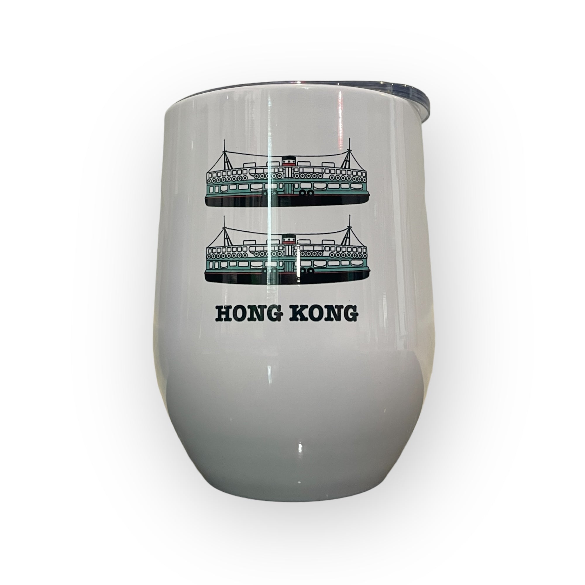 Star Ferry Print Stainless Steel Wine Cup – Insulated Hong Kong Design