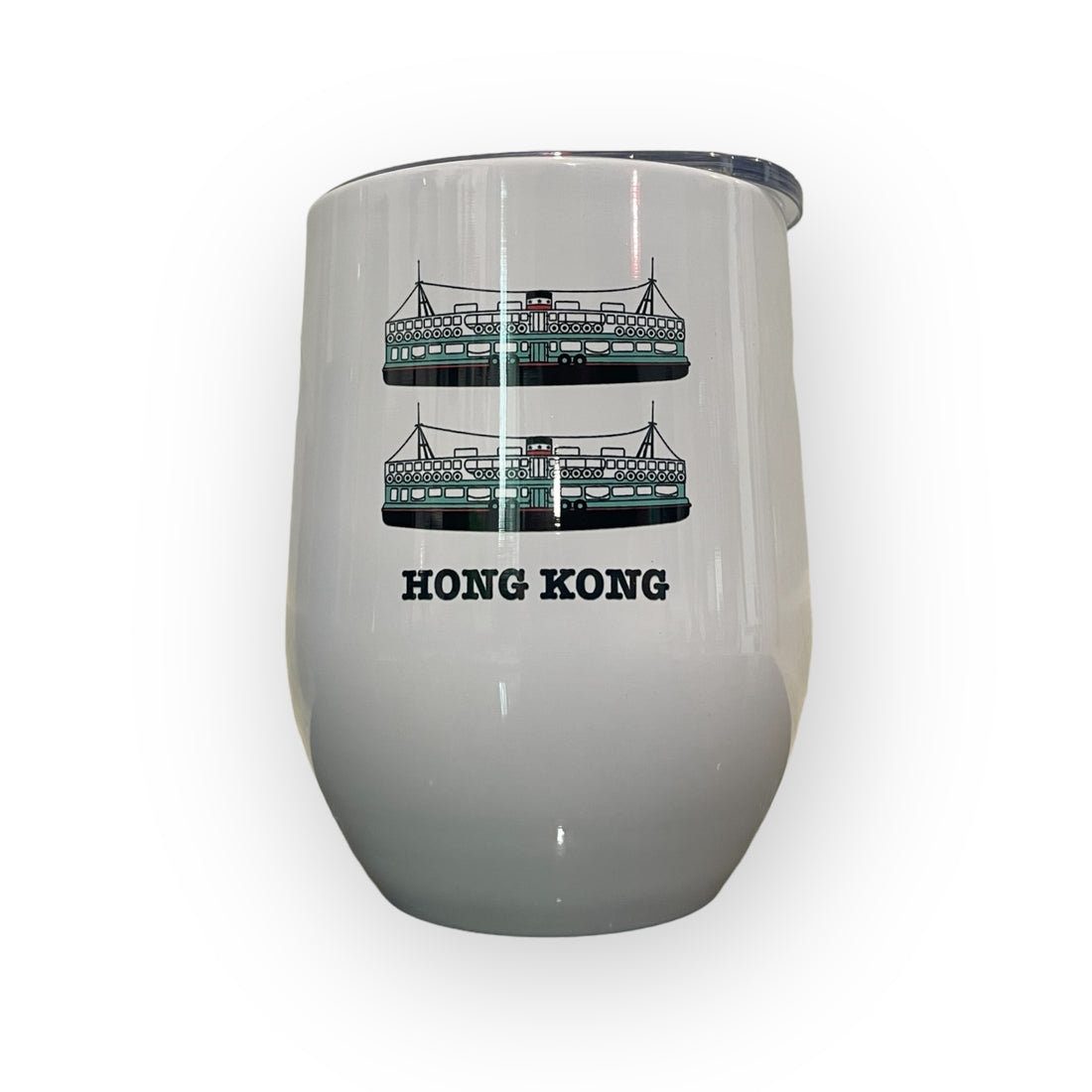 Star Ferry Print Stainless Steel Wine Cup – Insulated Hong Kong Design